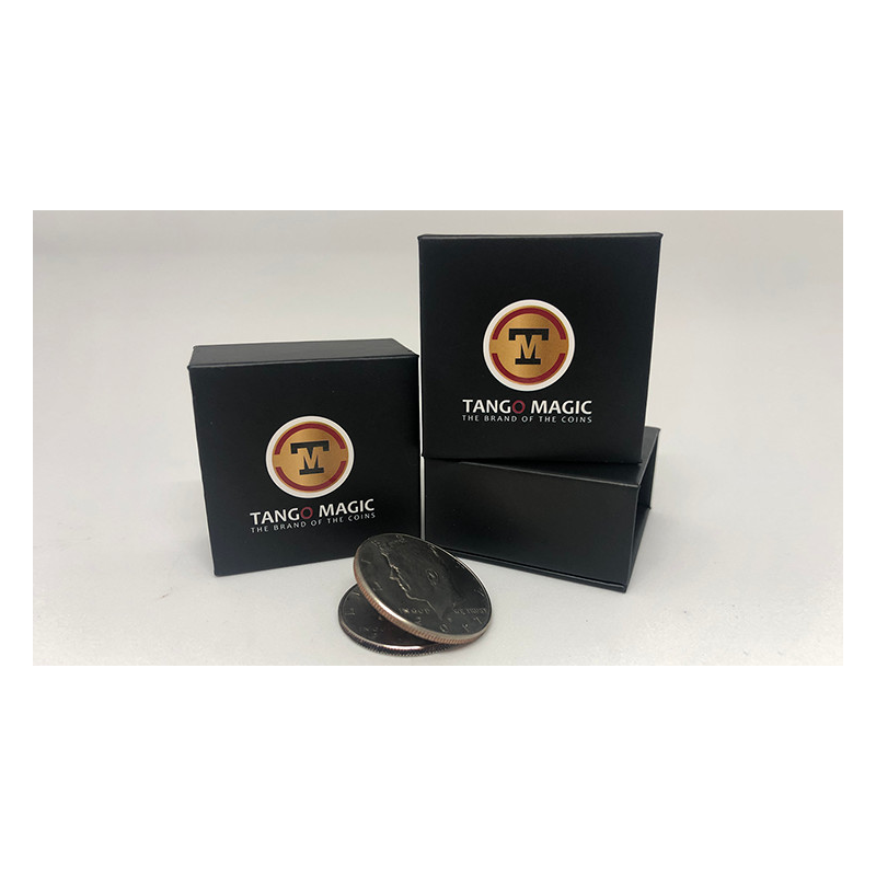 Expanded Shell Coin (Half Dollar) (D0007)(Steel Back) by Tango Magic - Trick