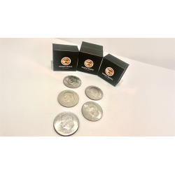 Expanded Shell Eisenhower Dollar (plus 4 Regular Coins) by Tango Magic
