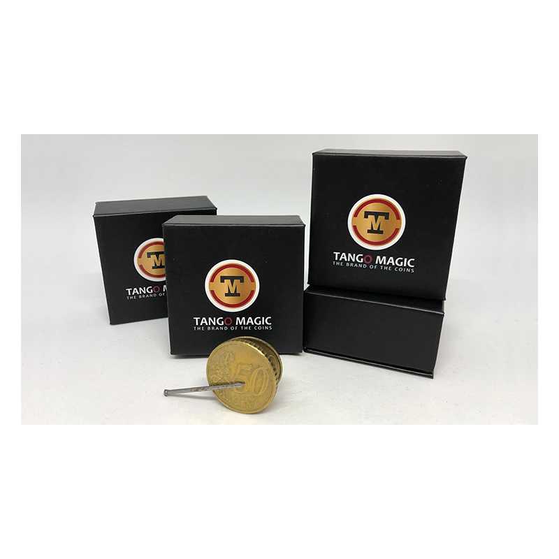 Magnetic Flipper Coin E0033 (50 Cent Euro) by Tango- Trick