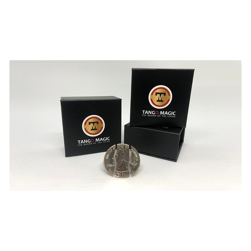 Folding Coin Quarter (D0021) (Traditional) by Tango Magic - Trick (D0021)