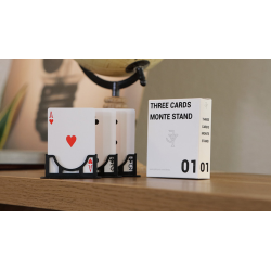 Three Cards Monte Stand RED (Gimmicks and Online Instruction) by Jeki Yoo - Trick