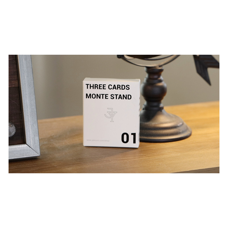 Three Cards Monte Stand BLUE (Gimmicks and Online Instruction) by Jeki Yoo - Trick