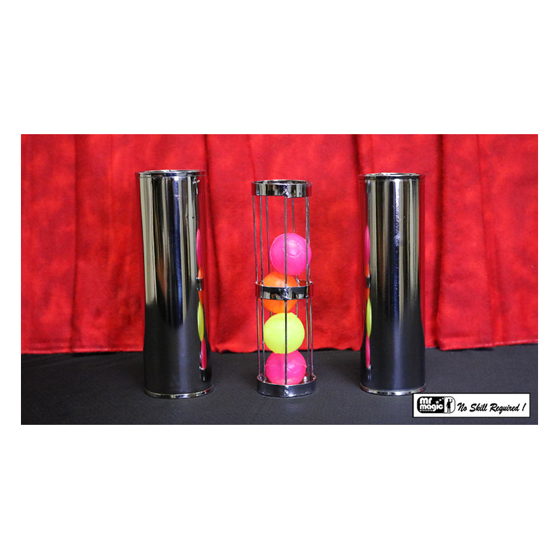 Cage and Cylinder Mystery (Brass) by Mr. Magic - Trick