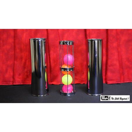 Cage and Cylinder Mystery (Brass) by Mr. Magic - Trick