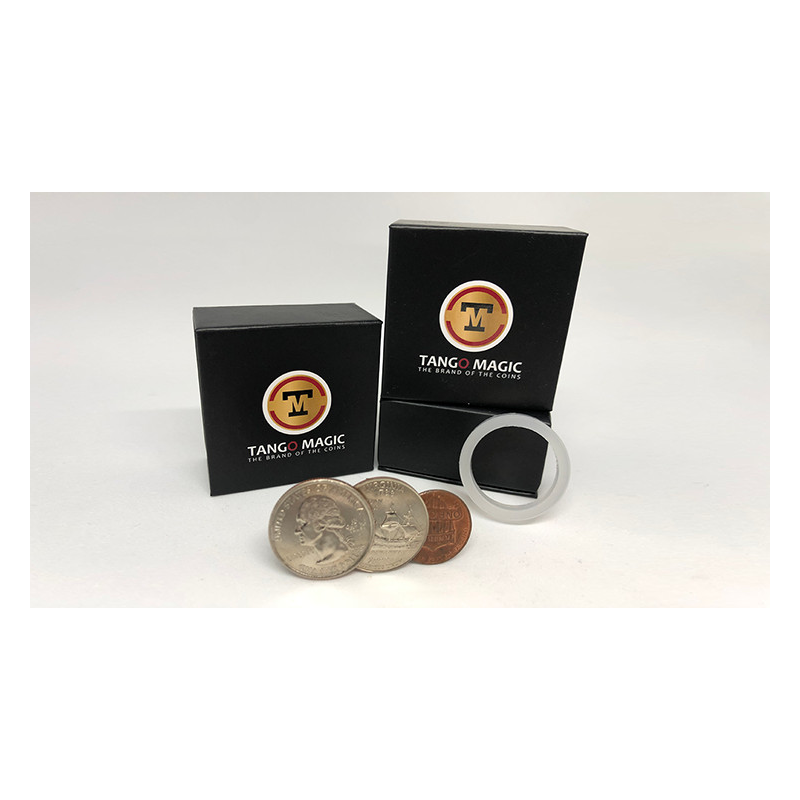 Locking Trick 61 cents (2 Quarters, 1 Dime, 1 Penny) by Tango - Trick (D0130)