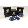 Magnetic Poker Chip Blue plus 3 regular chips (PK003B) by Tango Magic - Trick
