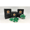 Magnetic Poker Chip Green plus 3 regular chips (PK003G) by Tango Magic - Trick