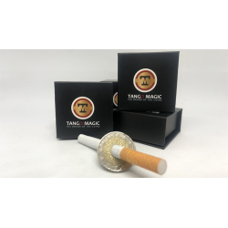 Pen or Cigarette Thru 2 Euros by Tango (E0012) - Trick