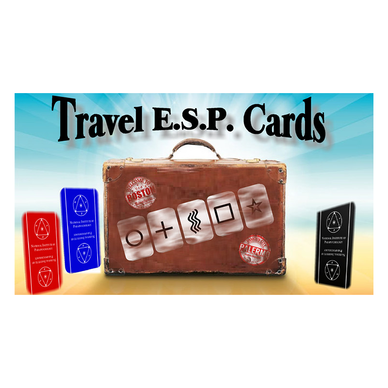 Travel ESP Cards Black (Gimmicks and Online Instructions) by Paul Carnazzo - Trick