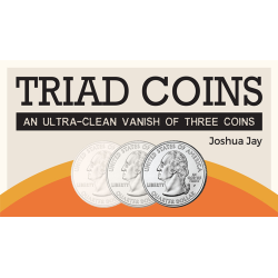 Triad Coins (Quarter) by Joshua Jay and Vanishing Inc.