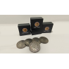 Replica Morgan Expanded Shell plus 4 coins (Gimmicks and Online Instructions) by Tango Magic - Trick