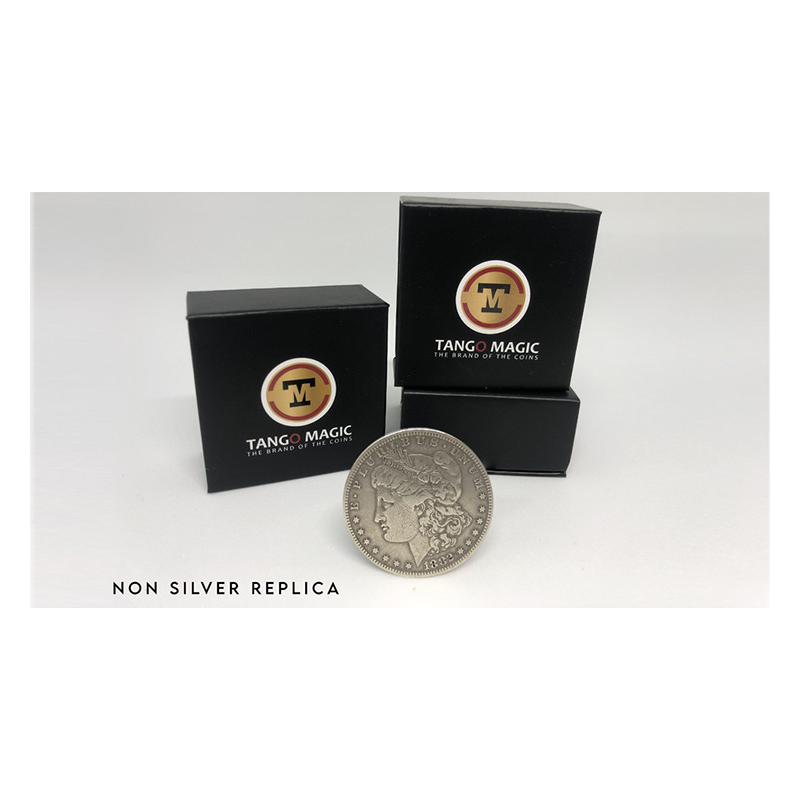 Replica Morgan Steel Coin (Gimmicks and Online Instructions RP011) by Tango Magic - Trick