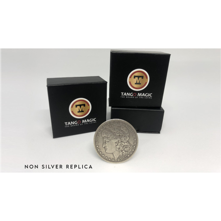 Replica Morgan Steel Coin (Gimmicks and Online Instructions RP011) by Tango Magic - Trick