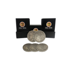 Replica Morgan TUC plus 3 coins (Gimmicks and Online Instructions) by Tango Magic - Trick