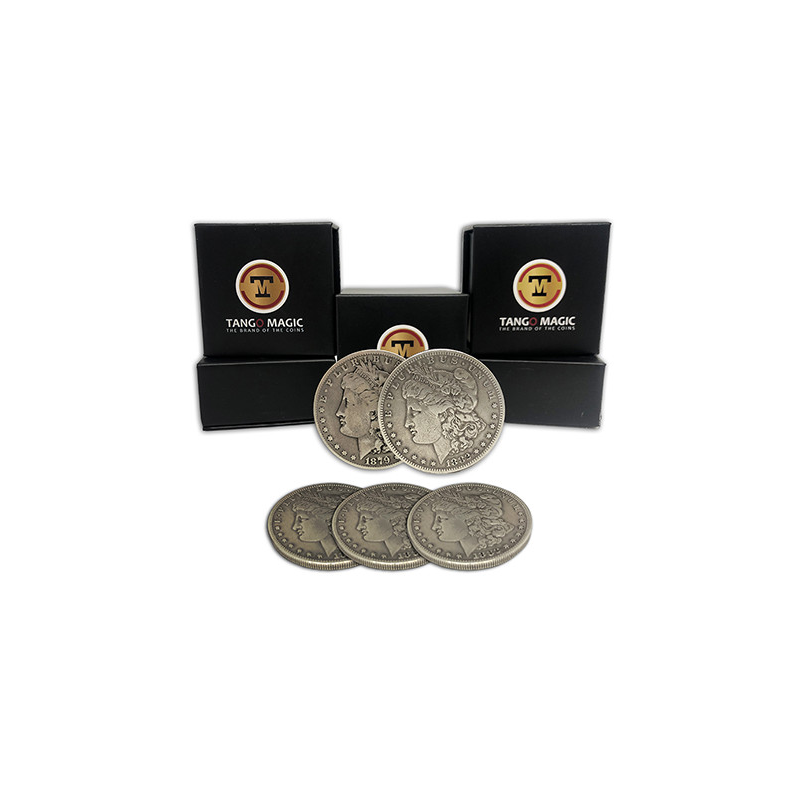 Replica Morgan TUC plus 3 coins (Gimmicks and Online Instructions) by Tango Magic - Trick