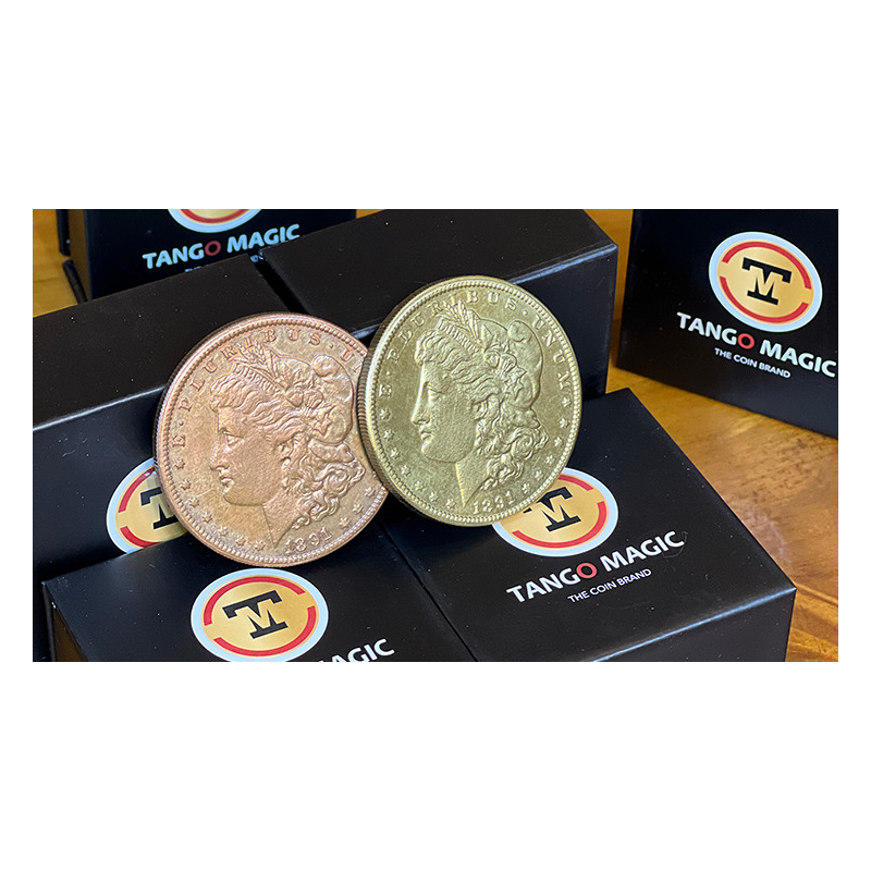 Replica Golden Morgan Scotch and Soda Magnetic (Gimmicks and Online Instructions GOLD 4) by Tango Magic - Trick
