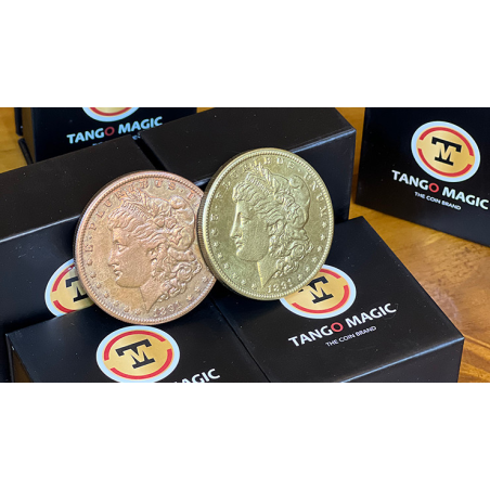 Replica Golden Morgan Scotch and Soda Magnetic (Gimmicks and Online Instructions GOLD 4) by Tango Magic - Trick
