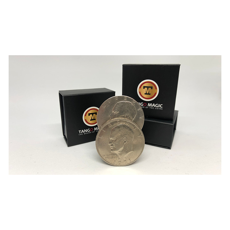 Slippery Expanded Shell Eisenhower Dollar (D0090) by Tango - Trick