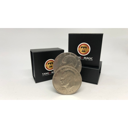 Slippery Expanded Shell Eisenhower Dollar (D0090) by Tango - Trick