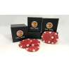 TUC Poker Chip Red plus 3 regular chips (PK002R) by Tango Magic - Trick