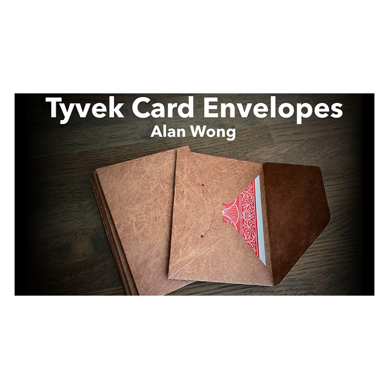Tyvek Card Envelopes 10 pk. BROWN by Alan Wong- Trick