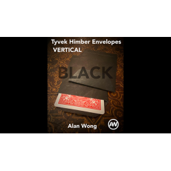 Tyvek VERTICAL Himber Envelopes BLACK (12 pk.) by Alan Wong - Trick