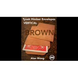 Tyvek VERTICAL Himber Envelopes BROWN (12 pk.) by Alan Wong - Trick