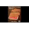 Tyvek VERTICAL Himber Envelopes BROWN (12 pk.) by Alan Wong - Trick