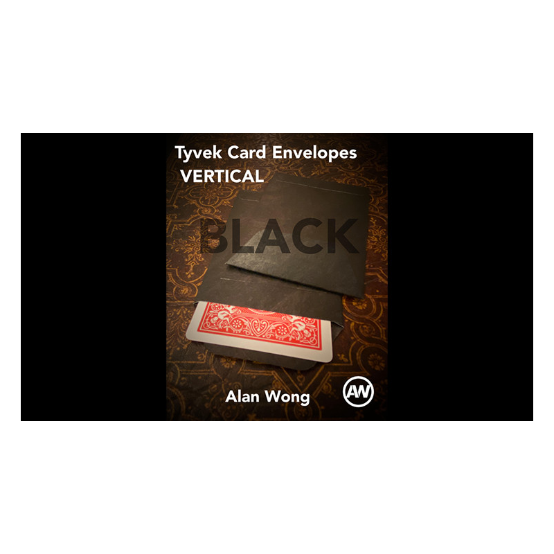 Tyvek VERTICAL Envelopes BLACK (10 pk.) by Alan Wong - Trick