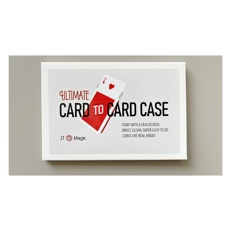 Ultimate Card to Card Case RED (Gimmicks and Online Instructions) by JT - Trick