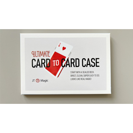 Ultimate Card to Card Case RED (Gimmicks and Online Instructions) by JT - Trick