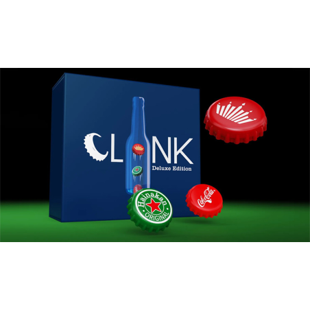 The Clink (Cap in Bottle) Set by Iarvel Magic and Wonder House (Heineken, Coke, and Budweiser)