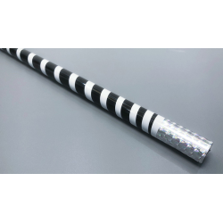 The Ultra Cane (Appearing / Metal) Black / White Stripe by Bond Lee - Trick