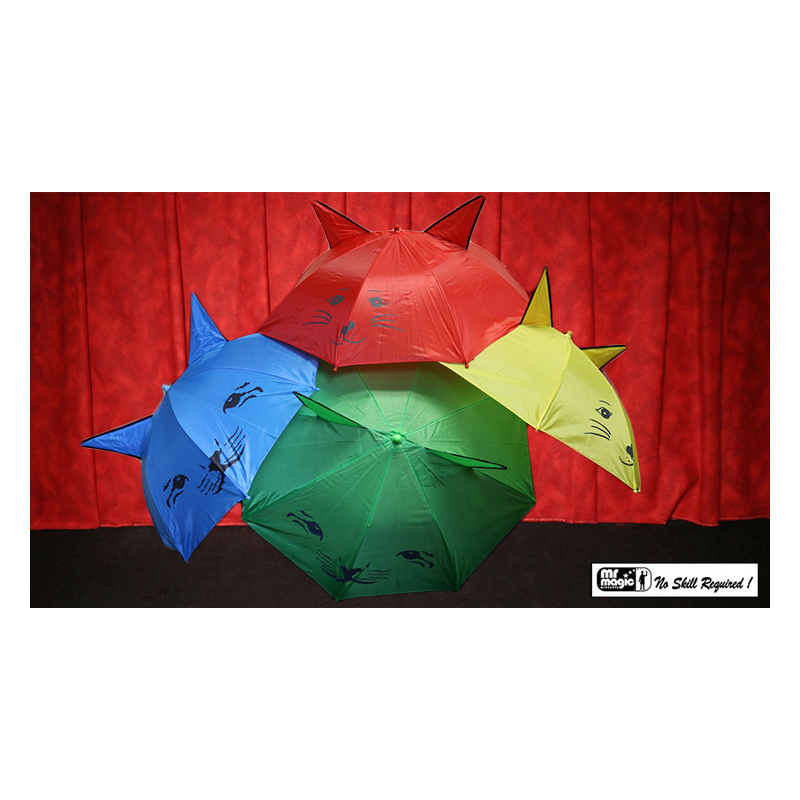 Umbrella Production Silk by Mr. Magic (4 Umbrellas) - Trick