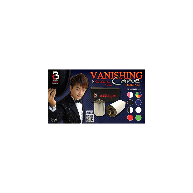 Vanishing Metal Cane (Black) by Handsome Criss and Taiwan Ben Magic - Trick