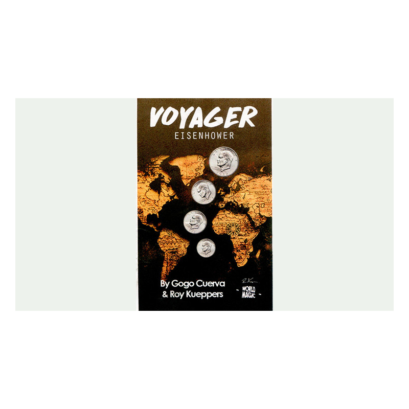 Voyager US Eisenhower Dollar (Gimmick and Online Instruction) by GoGo Cuerva - Trick