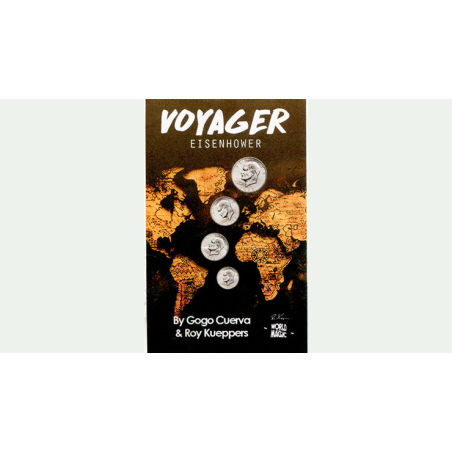 Voyager US Eisenhower Dollar (Gimmick and Online Instruction) by GoGo Cuerva - Trick