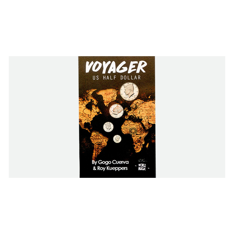 Voyager US Half Dollar (Gimmick and Online Instruction) by GoGo Cuerva - Trick