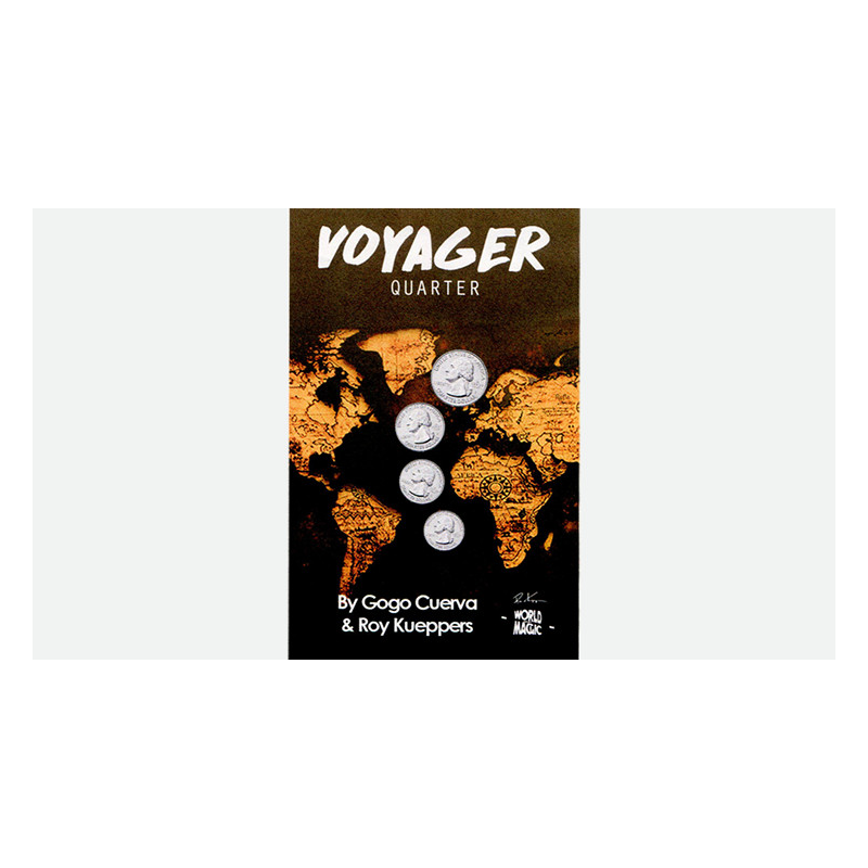 Voyager US Quarter (Gimmick and Online Instruction) by GoGo Cuerva - Trick
