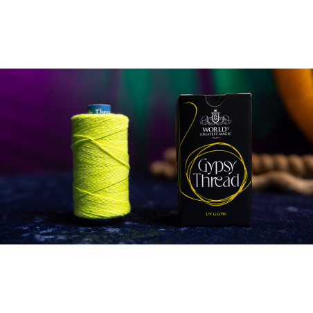 WGM UV GLOW GYPSY THREAD YELLOW REFILL SPOOL by Murphy's Magic - Trick