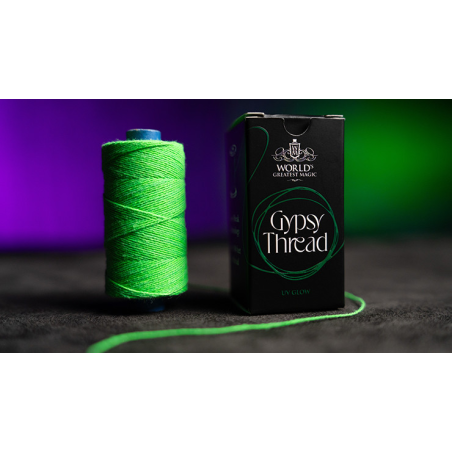WGM UV GLOW GYPSY THREAD GREEN REFILL SPOOL by Murphy's Magic - Trick