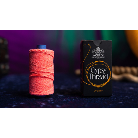 WGM UV GLOW GYPSY THREAD ORANGE REFILL SPOOL by Murphy's Magic - Trick