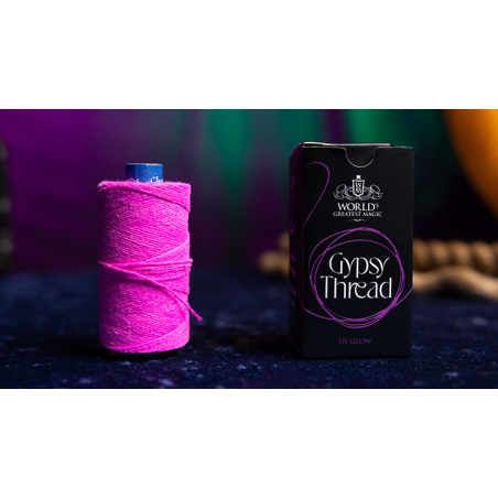 WGM UV GLOW GYPSY THREAD PINK REFILL SPOOL by Murphy's Magic - Trick