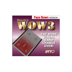WOW 3 Face-DOWN (Gimmick and Online Instructions) by Katsuya Masuda - Trick