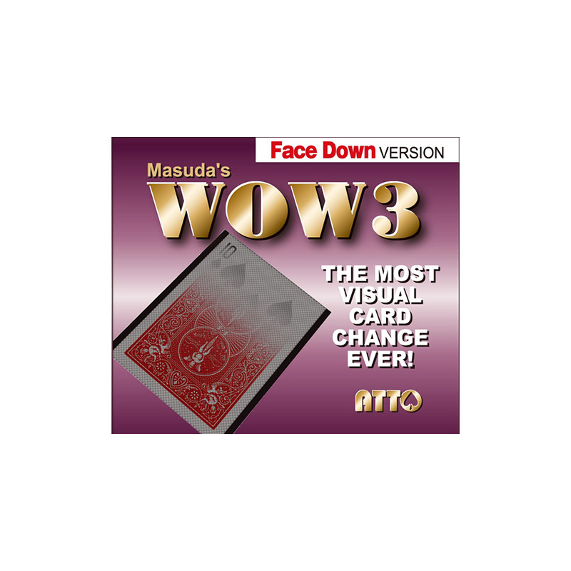 WOW 3 Face-DOWN (Gimmick and Online Instructions) by Katsuya Masuda - Trick