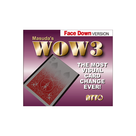 WOW 3 Face-DOWN (Gimmick and Online Instructions) by Katsuya Masuda - Trick
