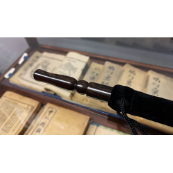 Wooden wand PRO (Bold Black) by Harry He and Bacon Magic - Trick