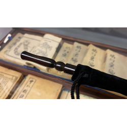 Wooden wand PRO (Standard Black) by Harry He and Bacon Magic - Trick