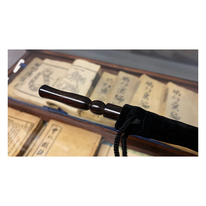 Wooden wand PRO (Standard Black) by Harry He and Bacon Magic - Trick