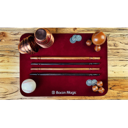 Wooden wand PRO (Standard Black) by Harry He and Bacon Magic - Trick